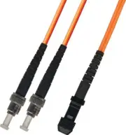 100M Multimode Duplex Fiber Optic Cable (50/125) ST-MTRJ