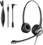 Headset with Microphone,Wantek Cell Phone Headsets Wired 3.5mm Jack with Noise-C