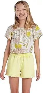 Volcom Girls' Strutin Stone Elastic Waist Cut Off Short