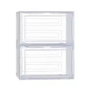 Artiss DIY Shoe Box Set of 2 Stackable Shoe Storage Case Magnetic Door
