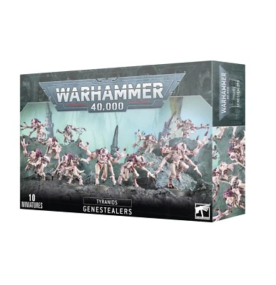 Warhammer 40k Tyranids Genestealers (10) New Plastic Sculpts v.2023 NiB