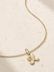 [Sydney Evan] Sydney Evan - Pure Initial 14-karat Gold Necklace - H H Gold
