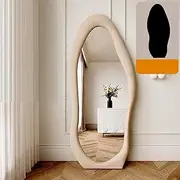 1.7m Standing Maiden Mirror Full Length Aesthetic Full Size Floor Mirror Bedroom Creative Modern Deco Cream