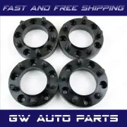 4 Black 1.5" HUB CENTRIC WHEEL SPACER 5X5/5x127 CB 71.5mm 14x15 for Durango