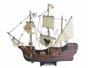 Wooden Santa Maria Limited Tall Model Ship 14"