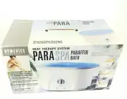 HoMedics Paraspa Heat Therapy System PAR-200 Paraffin Wax Bath - New in Open Box