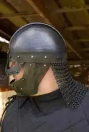 Helmet Viking Medieval Chainmail Steel Norman Knight Chain Mail Armor Halloween