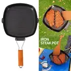 Compact Size Foldable Cast Iron Pot Camping Cast Iron Pot Comfortable Grip