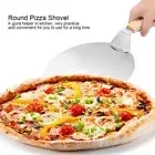 Kitchen Stainless Steel Baking Tool Round Pizza Spatula Shovel Pastry Cake AOS