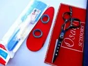30 Days Warranty_Osaqi 5.5" Hairdressing Hair Scissors/Free 2 in 1 Razor/Comb