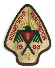 Rotary Scout Res (NY) 1983 Pocket Patch BSA
