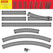 Genuine Hornby Trakmat OO Model Train Track Extension Straight Curve Rail Buffer