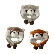 Lovely Lesser Panda Hat for Outdoor Traveling Skiing Winter Ear Protection Caps