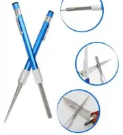 Glass and Crystal Saver File Round Stemware Repair Pen Diamond Coated 1 Pk Blue