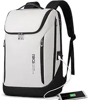 [BANGE] Business Smart Backpack Waterproof fit 15.6 Inch Laptop Backpack with USB Charging Port,Travel Durable Backpack