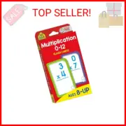 School Zone Multiplication 0-12 Flash Cards: 56 Math Cards, 3rd Grade, 4th Grade