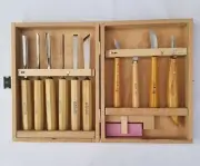 Vintage LC Loew Cornell 10pc Chisel, Carving Knife Set. W. Germany. Never Used.