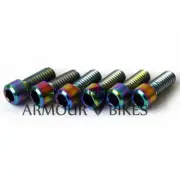 Titanium BMX Stem bolts set for Profile Madera Oil Slick Armour Bikes