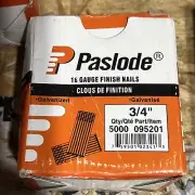 Paslode 16 Gauge Finish Nails , 3/4" Length - 5,000 Pk