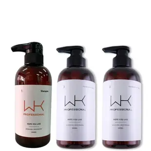 WK-許願精靈 多件組-洗髮精x1+沐浴乳x2(洗髮精/沐浴乳)沙龍級髮品(護色/重建髮質/柔順/蓬鬆)