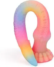 Long Anal Sex Toys Tentacle Monster Silicone Dragon Dildo Adult Toys with Strong Suction Cup, Soft Fantasy Anal Dildo for women and men (12.2 in)