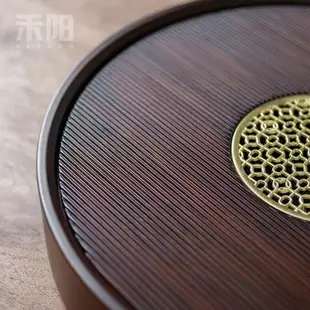 禾陽小型家用竹制現代圓形茶盤