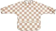 Big Softies Recylced Long Sleeve Bib-Brown Check