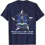 大號棉質 T 恤 STATE PATROL GEORGIA SHIRT GEORGIA STATE POLICE SHI