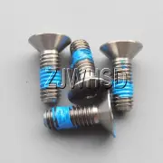 4pcs M4 x 12 mm Titanium Ti Screw Bolt Allen Hex Socket Flat Head Thread Locker