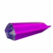 100pc Glossy Purple Metallic Mylar Heat Sealable Sample Size Bags ~3.5x5in