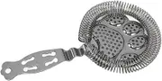 Stainless Steel Cocktail Strainer Tool Effective Filtration Ice Separation Multifunctional Design for Bars Restaurants (Black)