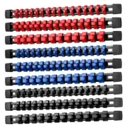 9PC ABS Socket 1/2 3/8 1/4 Inch Drive Socket Rail Holders Wall Mount Organizer