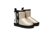 AUSTRALIAN SHEPHERD UGG Boots Kids Clear Waterproof Shearling Coated Classic Cream