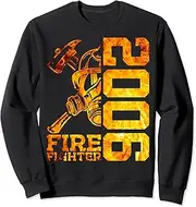 [X.Style] Fire Fighter 2006 17 Years Fire Brigade 17th Birthday Sweatshirt ds694 Sweater (S) Black