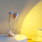 Mini Desk Book Lamp Clip on Book Battery Powered LED Eye Protection Reading Light Adjustable Portable Desktop Small Night Lights