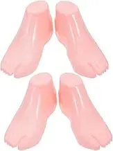 GETAJGHSD 2 Pairs Foot Mannequin Model Lightweight Plastic Sock Display for Shoes Jewelry Showcase Versatile Stand for Retail Home Use