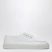 [Prada] White sneaker in cotton canvas 8 UK White