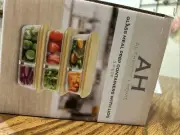 Glass Meal Prep Containers with Exclusive Glass Lids, Glass Storage Containers w
