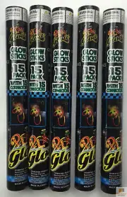 75 GLOW STICKS Party Light Glow In The Dark Rave NECKLACE Disco Bulk New