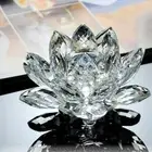 Hue Reflection Crystal Lotus Flower Anti-slip Sun Catcher Ornaments Office