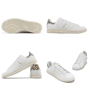 【adidas 愛迪達】休閒鞋 Stan Smith W 女鞋 白 棕 金 豹紋 小白鞋 史密斯 愛迪達(IE4634)