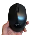 ❮二手❯ 瑞士 LOGITECH 羅技 M331 無線靜音滑鼠 黑 接收器 無聲按鍵設計 人體工學舒適握感