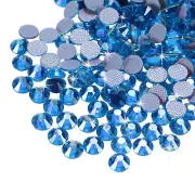 1440 Pcs Hotfix Rhinestones Crystal Glass Gems(SS16 4mm,Blue)