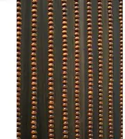 [OKUOKA] Brown Beaded Door Curtains for Doorways Wood Bead String Curtain for Room Dividers Home Decoration Retro Style Handmade Screen, Customizable (Size : 31 Strands-90x150cm)