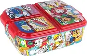 Paw Patrol 35145099 Lunch Box for Children With 3 Compartments, Plastic With Clip Closures, for Nursery, School and Leisure