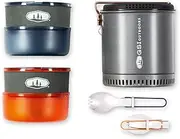 GSI Outdoors Halulite Dualist HS, 2-Person Ultralight Backpacking Cooking and Eating Set