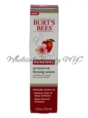 Burt's Bees Renewal Intensive Firming Serum W/Hibiscus & Apple 1.1 Oz/32.4ml NIB
