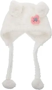 [BESPORTBLE] Unisex Baby Winter Hat Infant Toddler Kids Hat Baby Winter Hat Toddler Winter Hat Infant Beanie Hat Toddler Balaclava White
