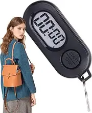 Stop Timer , Sports Small Timer Portable 6.446x2.7x1.279cm, LCD Screen Digital Clock, Lightweight Countdown Accessories for Playground, Classroom