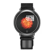 HW03 Weather Forcast Music Control Heart Rate Blood Pressure Oxygen Multi-sport Modes Sleep Track Smart Watch BLACK COLOR